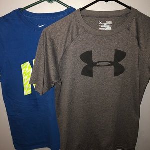 1 Nike 1 Under Armour Boys T Shirts